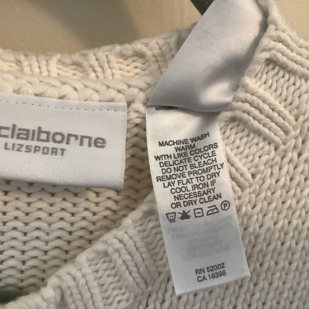 CLASSIC LIZ CLAIBORNE COTTON CARDIGAN - Picture 4 of 8